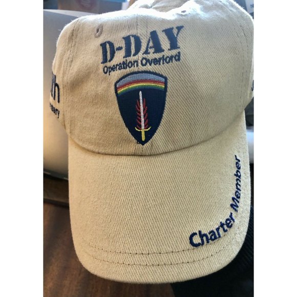 D-Day 1944 Normandy embroidered Op Overlord memorial 70th cap hat 100% cotton - Picture 3 of 7